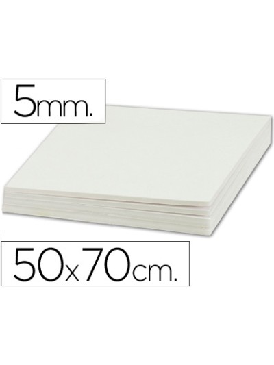Carton pluma liderpapel blanco doble cara 50x70cm espesor 5mm
