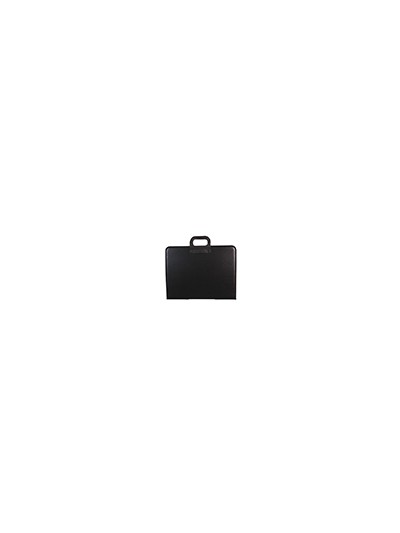 Cartera portadocumentos q-connect negra con asa con cremallera din a3 420x297 mm