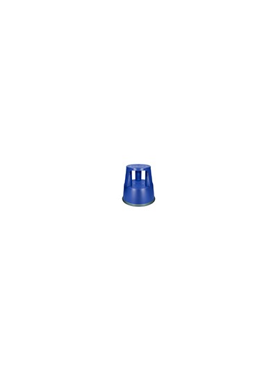 Taburete q-connect ruedas retractiles tres ruedas dos niveles color azul