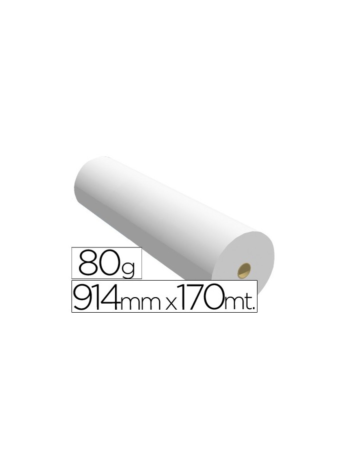 Papel reprografia ppc para plotter 914x170mt 80gr Papel reprografia ppc para plotter 914x170mt 80gr