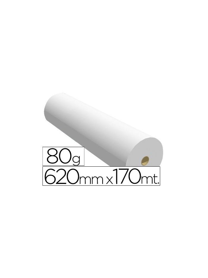 Papel reprografia ppc para plotter 620x170mt 80gr Papel reprografia ppc para plotter 620x170mt 80gr