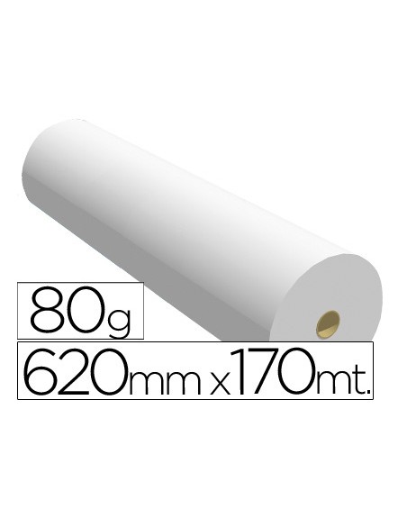 Papel reprografia ppc para plotter 620x170mt 80gr