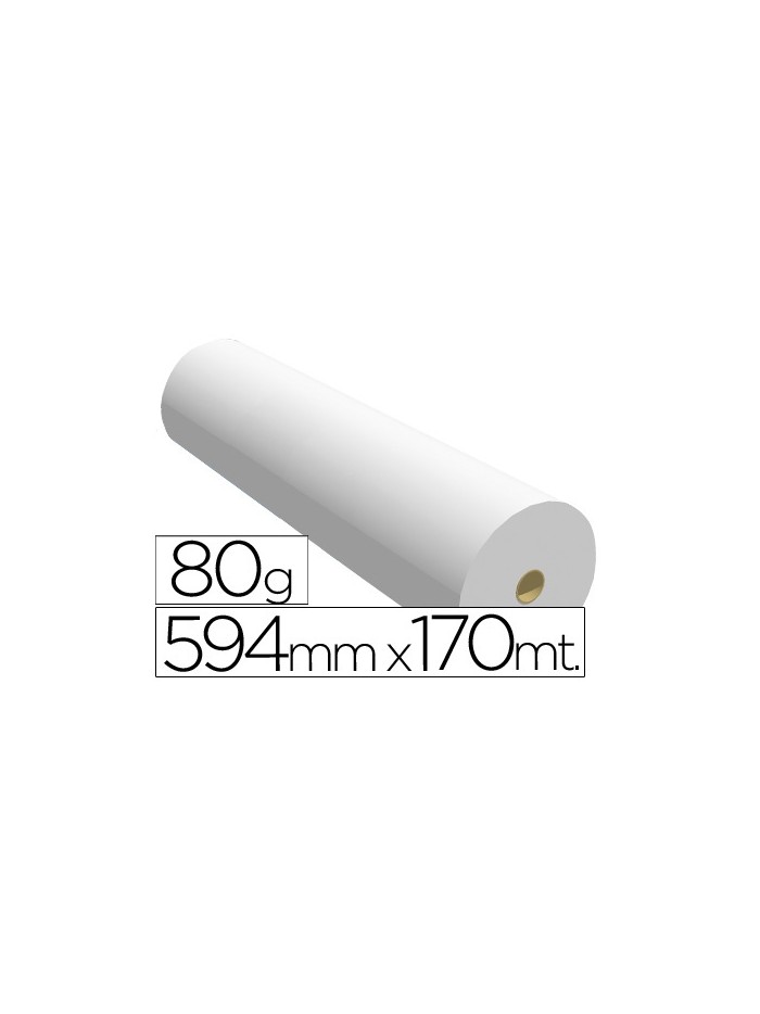 Papel reprografia ppc para plotter 594x170mt 80 gr Papel reprografia ppc para plotter 594x170mt 80 gr