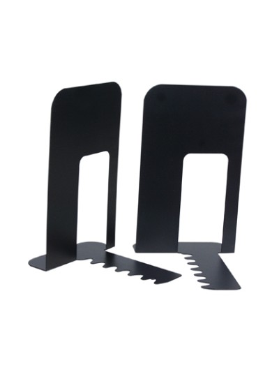 Apoyalibros metalico q-connect kf00837 negro juego 165x127x165mm