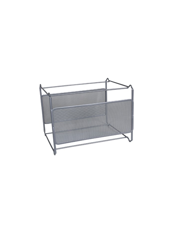 Soporte para carpetas colgante q-connect kf00832 rejilla plata metalico 335x285x250 mm para carpetas din a4 Soporte para carpetas colgante q-connect kf00832 rejilla plata metalico 335x285x250 mm para carpetas din a4