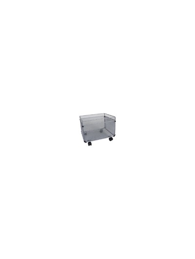 Carrito para carpetas colgante q-connect kf00830 rejilla plata con ruedas metalico 380x325x300 folio prolongado