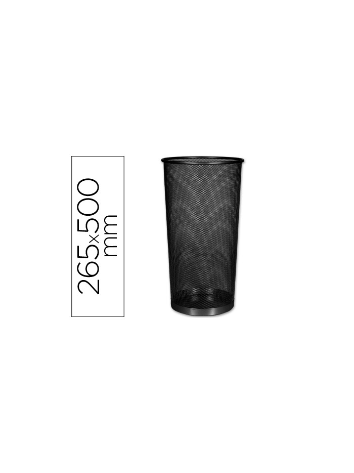 Paraguero metalico q-connect kf00829 rejilla negro 26,5 diametro x 50 cm Paraguero metalico q-connect kf00829 rejilla negro 26,5 diametro x 50 cm