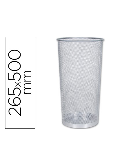 Paraguero metalico q-connect kf00828 rejilla plata 26,5 diametro x 50 cm