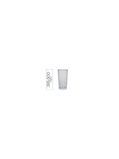 Paraguero metalico q-connect kf00828 rejilla plata 26,5 diametro x 50 cm