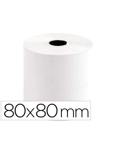 Rollo sumadora termico q-connect 80 mm ancho x 80 mm diametro sin bisfenol a