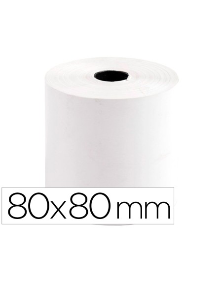 Rollo sumadora termico q-connect 80 mm ancho x 80 mm diametro sin bisfenol a