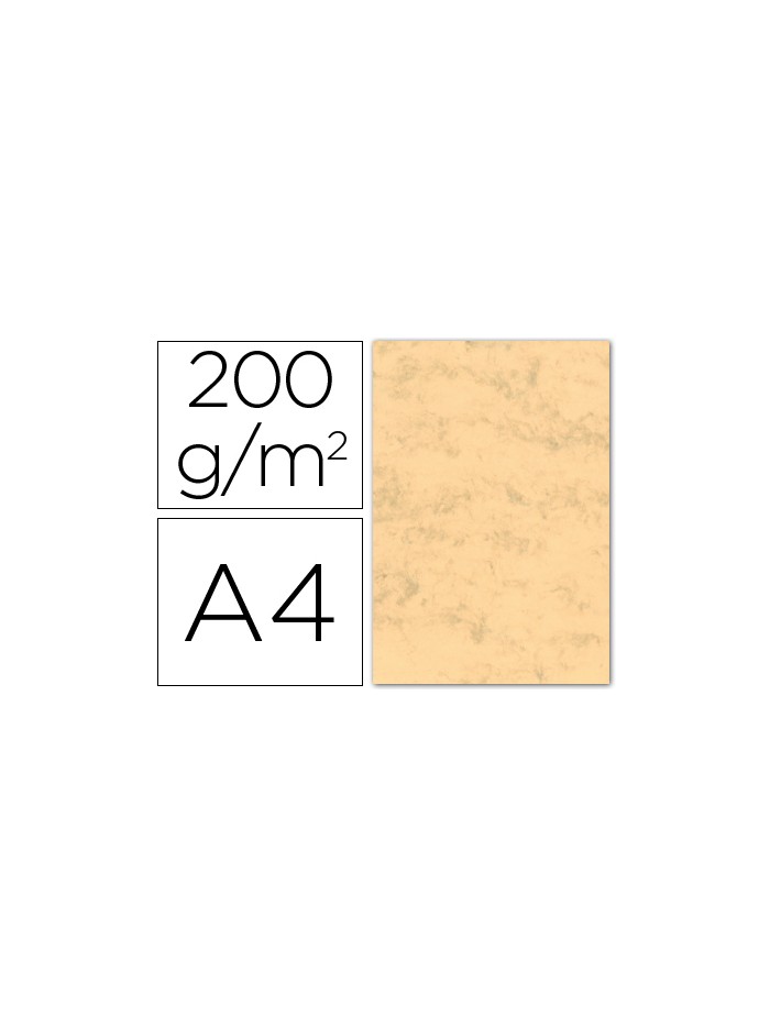 Cartulina marmoleada din a4 200 gr ocre paquete de 100 hojas Cartulina marmoleada din a4 200 gr ocre paquete de 100 hojas