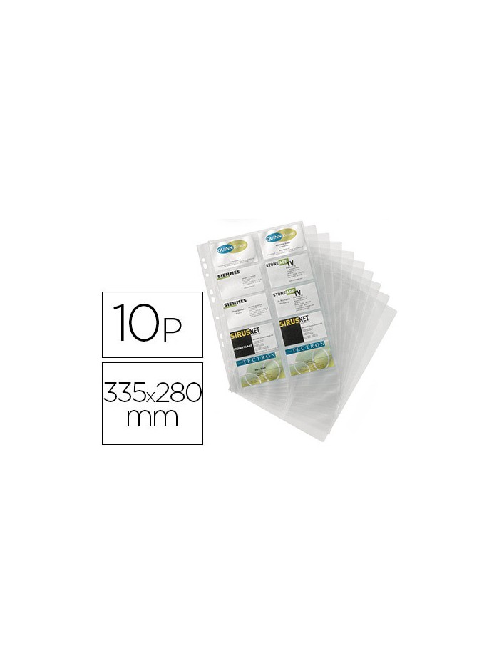 Recambio fundas duraclip para tarjetero 2384 bolsa de 10 hojas capacidad 20 tarjetas por hoja Recambio fundas duraclip para tarjetero 2384 bolsa de 10 hojas capacidad 20 tarjetas por hoja
