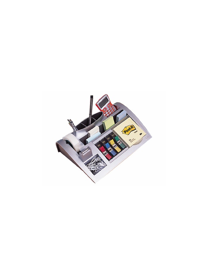 Organizador de sobremesa 3m c-50 incluye bloc de notas rollo de cinta scotch 4 dispensadores de banderitas Organizador de sobremesa 3m c-50 incluye bloc de notas rollo de cinta scotch 4 dispensadores de banderitas