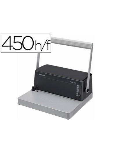Encuadernadora para espiral fellowes esp-100 5:1 perfora 20 hojas tamaño a4 encuaderna 450h incluye alicates de corte