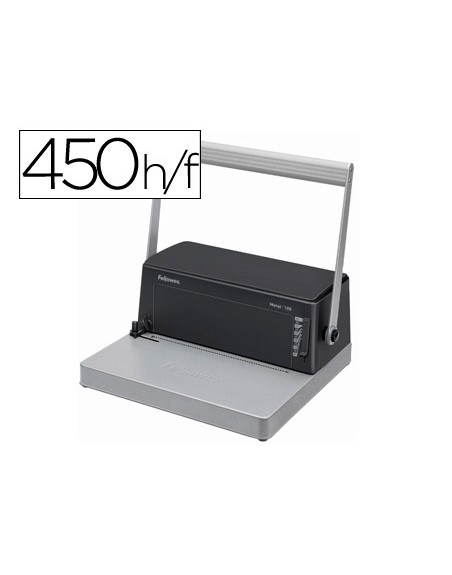 Encuadernadora para espiral fellowes esp-100 5:1 perfora 20 hojas tamaño a4 encuaderna 450h incluye alicates de corte