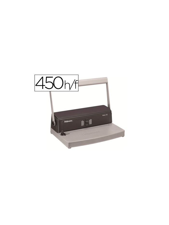 Encuadernadora para espiral metalica fellowes esp 50 perfora 12 hojas tamaño a4 encuaderna hasta 450 hojas Encuadernadora para espiral metalica fellowes esp 50 perfora 12 hojas tamaño a4 encuaderna hasta 450 hojas