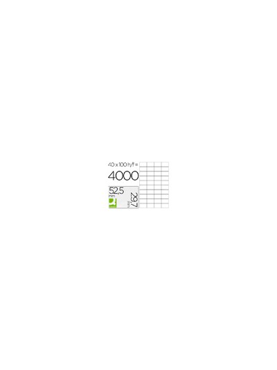 Etiqueta adhesiva q-connect kf00574 -tamaño 52,5x29,7 mm -fotocopiadora -laser -ink-jet-caja con 100 hojas din a4