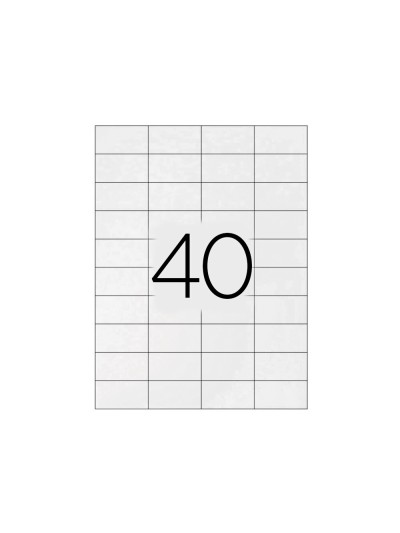 Etiqueta adhesiva q-connect kf00574 -tamaño 52,5x29,7 mm -fotocopiadora -laser -ink-jet-caja con 100 hojas din a4
