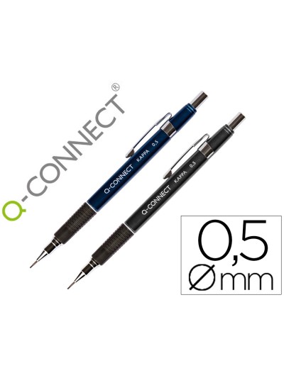 Portaminas q-connect kappa 0,5 mm sujecion de caucho