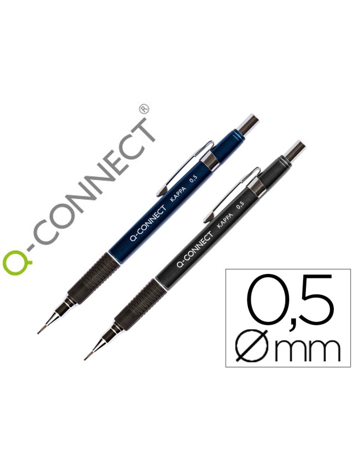Portaminas q-connect kappa 0,5 mm sujecion de caucho Portaminas q-connect kappa 0,5 mm sujecion de caucho