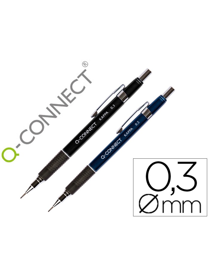 Portaminas q-connect kappa 0,3 mm sujecion de caucho Portaminas q-connect kappa 0,3 mm sujecion de caucho