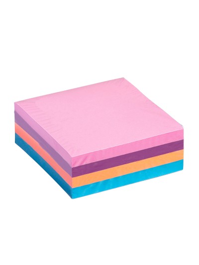 Bloc de notas adhesivas quita y pon q-connect con 320 hojas 76x76mm