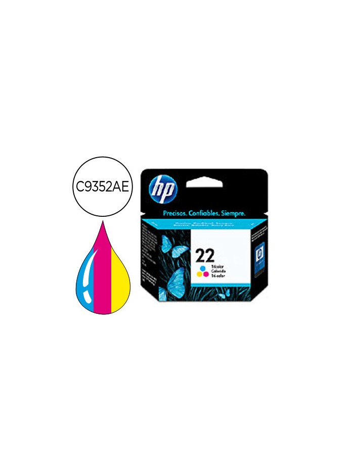 Ink-jet hp n.22 tricolor -5ml- dj 3920/3940/d2360/f380 psc 1410 Ink-jet hp n.22 tricolor -5ml- dj 3920/3940/d2360/f380 psc 1410