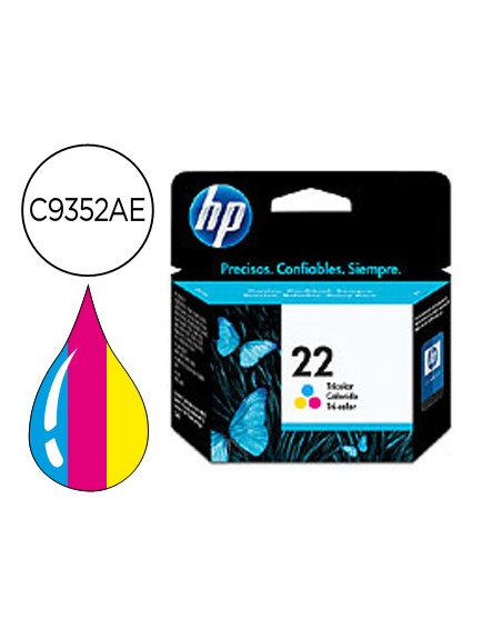 Ink-jet hp n.22 tricolor -5ml- dj 3920/3940/d2360/f380 psc 1410