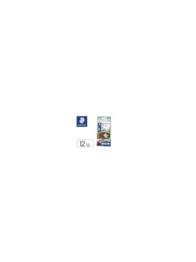 Lapices de colores staedtler noris colour slim triangular caja de 12 colores surtidos