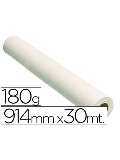 Papel reprografia glossy 180 gr para plotter papel fotografico brillo 914x30 mt 2880 dpi