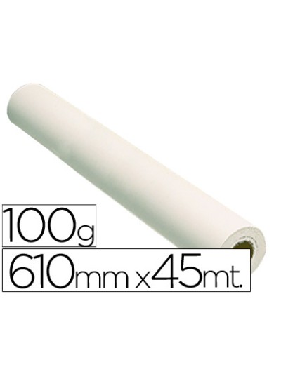 Papel reprografia grafic 100 grs. para plotter -papel estucado blanco mate 610x45 mts. 1440 dpi