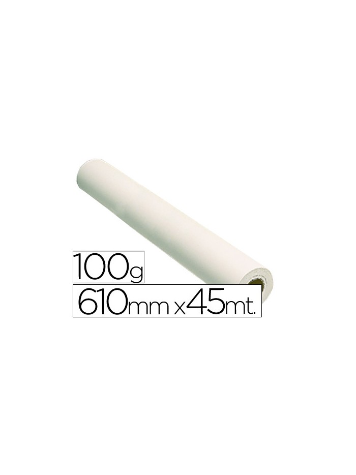 Papel reprografia grafic 100 grs. para plotter -papel estucado blanco mate 610x45 mts. 1440 dpi Papel reprografia grafic 100 grs. para plotter -papel estucado blanco mate 610x45 mts. 1440 dpi