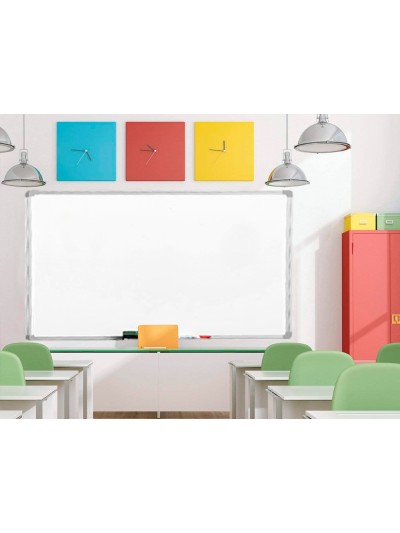 Pizarra blanca q-connect lacada magnetica marco de aluminio 200x100 cm