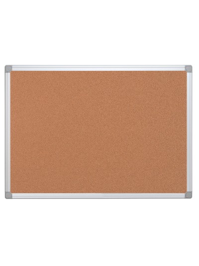 Pizarra corcho q-connect marco de aluminio 200x100 cm extra corcho 5 mm