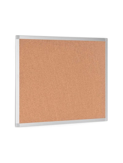 Pizarra corcho q-connect marco de aluminio 200x100 cm extra corcho 5 mm