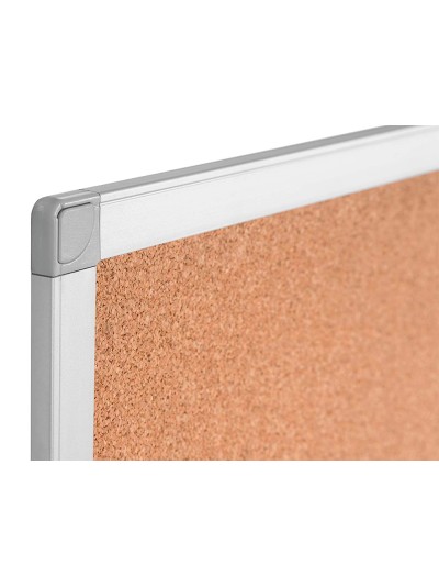 Pizarra corcho q-connect marco de aluminio 200x100 cm extra corcho 5 mm