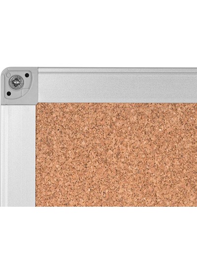 Pizarra corcho q-connect marco de aluminio 200x100 cm extra corcho 5 mm