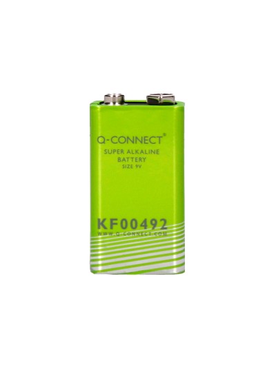 Pila q-connect alcalina 9v blister con 1 unidad