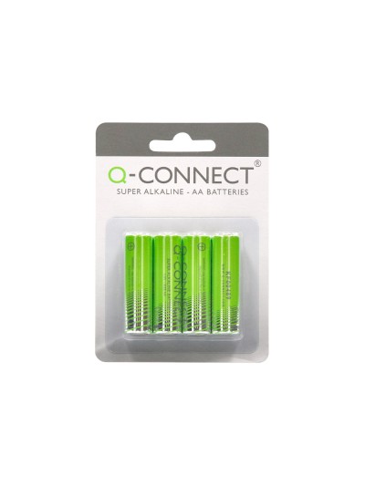 Pila q-connect alcalina aa blister con 4 unidades