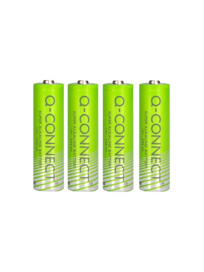 Pila q-connect alcalina aa blister con 4 unidades