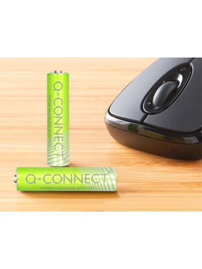 Pila q-connect alcalina aaa blister con 4 unidades
