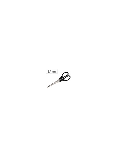 Tijera oficina q-connect inoxidable 7/' 17 cm blister