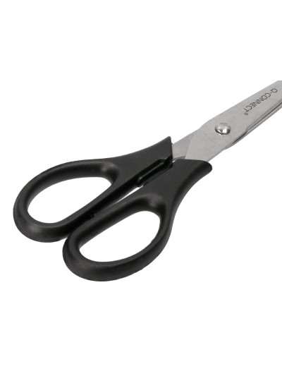 Tijera oficina q-connect inoxidable 7/' 17 cm blister