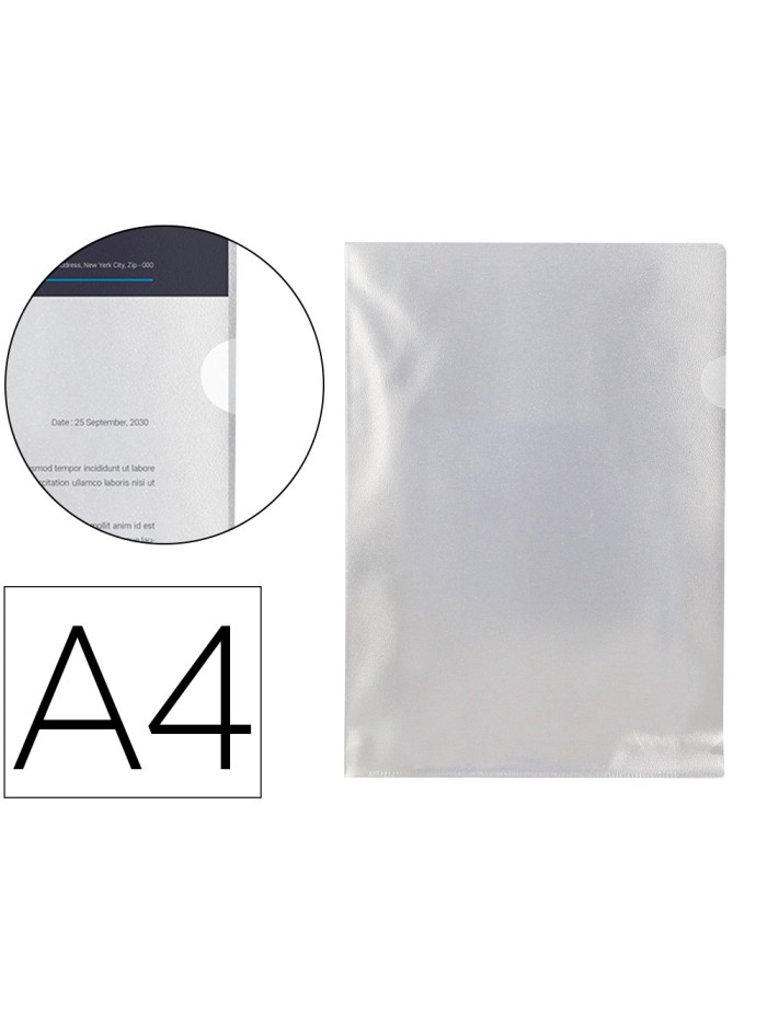 Carpeta dossier uñero plastico q-connect din a4 120 micras transparente -bolsa de 10 unidades Carpeta dossier uñero plastico q-connect din a4 120 micras transparente -bolsa de 10 unidades