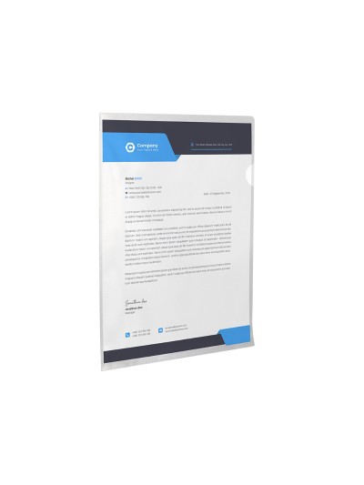 Carpeta dossier uñero plastico q-connect din a4 120 micras transparente -bolsa de 10 unidades
