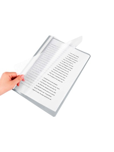 Carpeta dossier fastener plastico q-connect din a4 gris