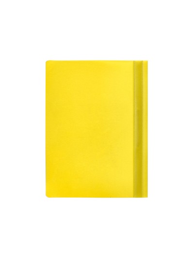 Carpeta dossier fastener plastico q-connect din a4 amarilla