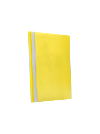 Carpeta dossier fastener plastico q-connect din a4 amarilla
