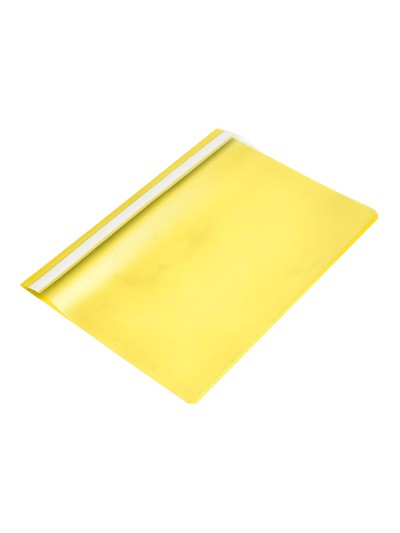Carpeta dossier fastener plastico q-connect din a4 amarilla